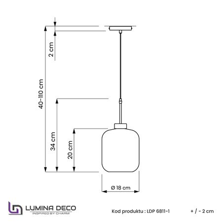 NOWOCZESNA LAMPA WISZĄCA ZWIS ZŁOTA ALACOSMO W1