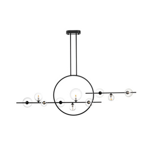 Lampa wisząca ORION DOUBLE czarna 145 cm