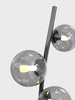 3014-905 Lampa podłogowa Nancy czarny chrom