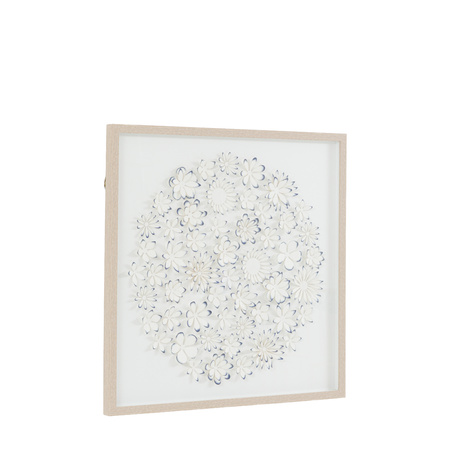 Unfurling Petals Framed Art 680x30x680mm
