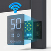 Elektryczny grzejnik łazienkowy Navin Largo 1100x500 Sensor prawy, czarna mora, WiFi