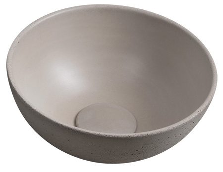 MINOR umywalka betonowa nablatowa, średnica 26cm, piaskowy mat
