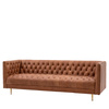 Dalton Sofa Antique Brown Leather 810x2100x735mm