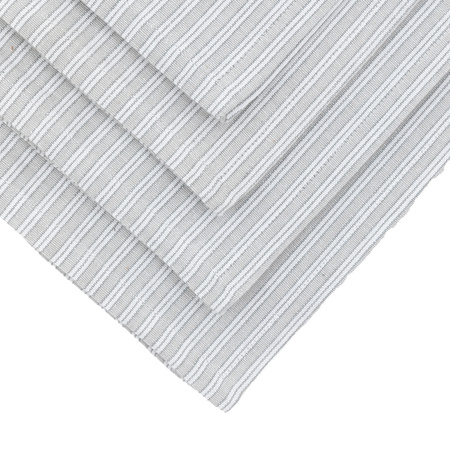 Woven Striped Napkin Grey (4pk) 450x450mm