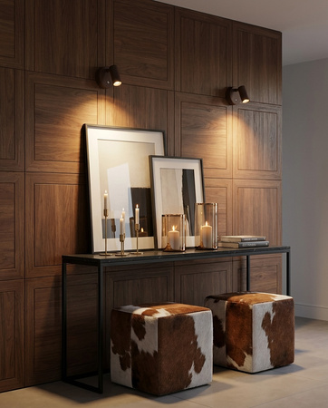 Lampa ścienna SHP PICKET brązowa