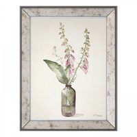 Foxgloves Framed Art 460x40x360mm