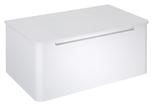 KERALA szafka pod umywalkę 80x35x47,5cm, 1 szuflada, biały połysk