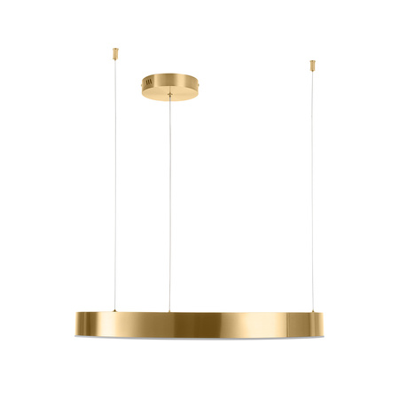 Lampa wisząca CIRCLE 60 cm - LED, ring mosiądz szczotkowany