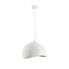 Lampa wisząca STONE 40 cm - biała boho, japadni, wabi-sabi