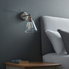 Hal Wall Light with Clear Shade 170x267mm