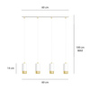 FUMIKO 4 WH/GOLD