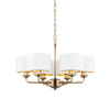 Highclere 6 Pendant Light Antique Brass 500-1855mm