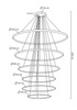 MOOSEE lampa wisząca RING SLIM XL złota