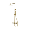 Natynkowy zestaw prysznicowy z deszczownicą Spark Brushed Gold