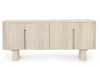 Szafka RTV Bizzotto SERAPIS 140 cm — 4 drzwi, drewno mango