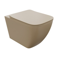 Miska wisząca z deską WC Onil Light Khaki