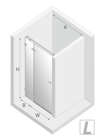 DRZWI WNĘKOWE AVEXA GOLD L 100x200 CZYSTE 6mm ACTIVE SHIELD