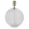Lampa stołowa – przezroczysty / satynowy nikiel, 25 × 25 × 34 cm
