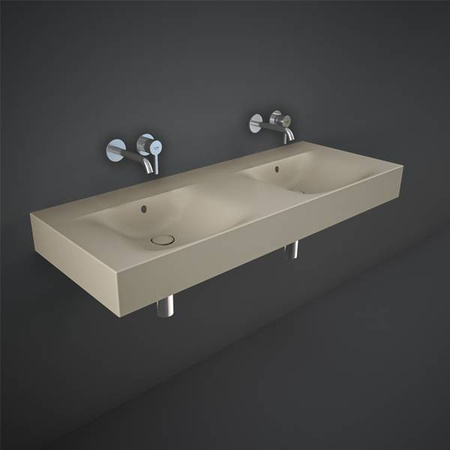 DES Umywalka podwiesz.nablat121x46cm bez otworów cappuccino mat