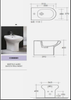 Compact Bidet stojący biały połysk