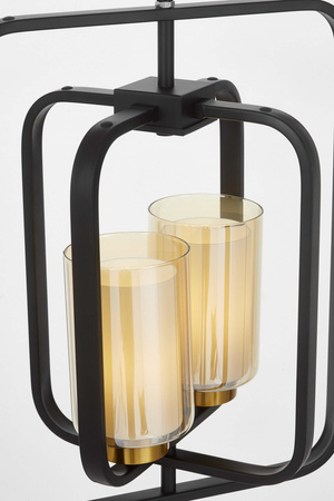 LAMPA WISZĄCA LOFT CZARNO-MOSIĘŻNA CHICAGO W2