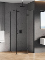 KABINA NEW RENOMA BLACK PROSTOKĄTNA P 110x90x195 CZYSTE 6mm ACTIVE SHIELD