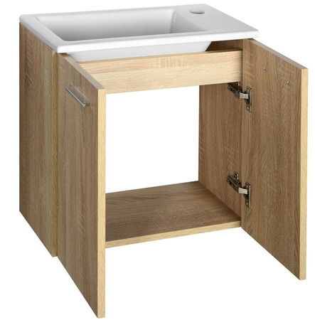 ZOJA/KERAMIA FRESH szafka umywalkowa 49x50x24,5cm, dąb platin