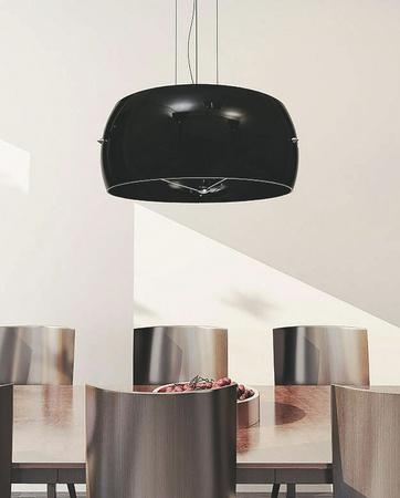 NOWOCZESNA LAMPA WISZĄCA CZARNA STILIO D40