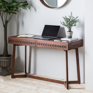 Biurko Boho Retreat z 2 szufladami 1300 x 500 x 760 mm