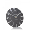 Mulberry Mantel Clock Graphite Silver 6in
