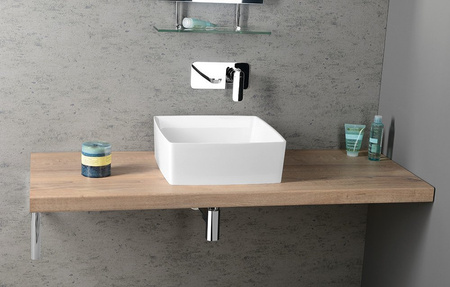 AVICE blat pod umywalkę 160x50cm, grubość 5cm, dąb Rover