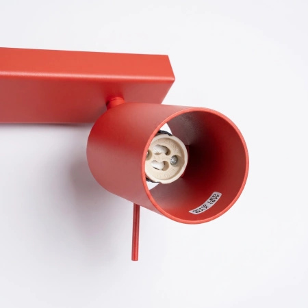 Plafon RING 3L czerwony