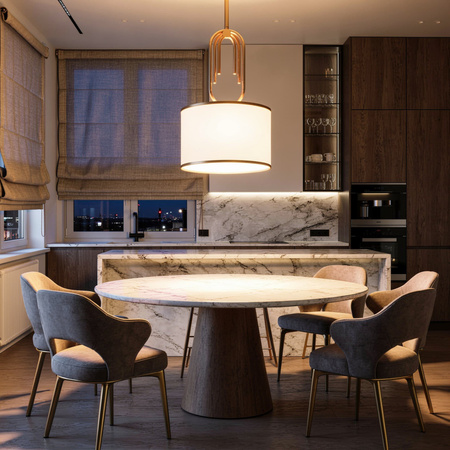 GLAMOUR LAMPA WISZĄCA BIAŁA ZANETTI D30
