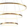 Lampa wisząca CIRCLE SLIM 40+60+80 cm - LED, ring złoty potrójny