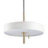 Lampa wisząca ARTDECO 35 cm - biało - złota do salonu