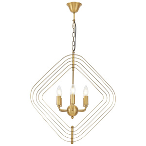 NOWOCZESNA LAMPA WISZĄCA MOSIĘŻNA ZEWA W6
