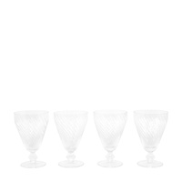 Swirl Wine Glass Clear (4pk) 92x92x145mm