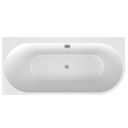 ASTRA L MONOLITH wanna wolnostojąca przyścienna 160x75x60cm, biały/agila