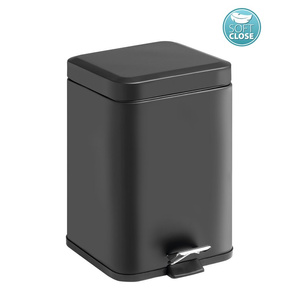 ARGENTA kosz na śmieci 5l, Soft Close , czarny mat