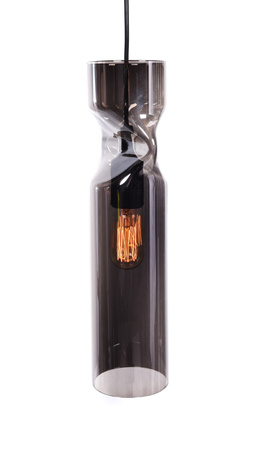 NOWOCZESNA LAMPA WISZĄCA SZKLANA SZARA VARIUS