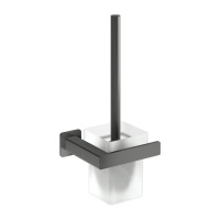 NELSON szczotka toaletowa wisząca, grafit szczotkowany