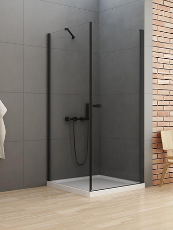KABINA NEW SOLEO BLACK KWADRATOWA U 70x70x195 CZYSTE 6mm ACTIVE SHIELD