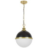 LAMPA WISZĄCA LOFT CZARNO-MOSIĘŻNA LARGO