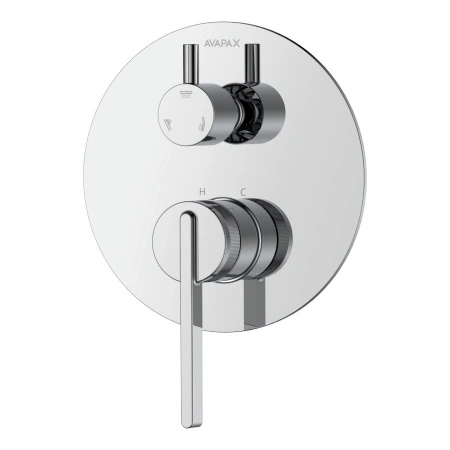 Bateria prysznicowo wannowa podtynkowa trzyfunkcyjna