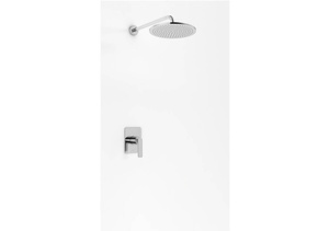EXPERIENCE Chrom zestaw prysznicowy z deszczownicą 20cm