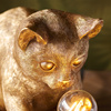Kitten Table Lamp Vintage Gold