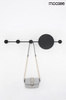 MOOSEE lampa ścienna SHADOW HANG z wieszakiem czarna