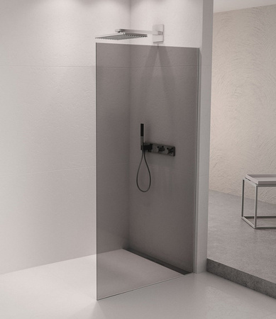 ARCHITEX zestaw do mocowania szkła podłoga-ściana, 1615x2105mm, polerowany aluminium