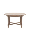 Artisan Round Ext Dining Table 1200/1600x1200x750m