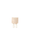 Polka Planter With Feet Medium Beige 105x105x155mm